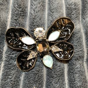 New Jeweled Moth Brooch